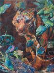 Manufactured Still Life, tiger 1, 2026, Oil on linen, 80 x 60 cm