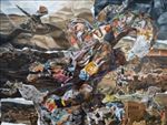 Python The Other Myth, 2026, Oil on linen, 300 x 400 cm ( 2 frame, each 300 x 200 cm ) Python The Other Myth, 2026, Oil on linen, 300 x 400 cm ( 2 frame, each 300 x 200 cm )