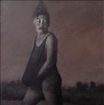 แปลกแยก  (Alienation), 2025, Oil on canvas, 100 x 100 cm