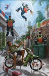 Have you seen that sky? เธอเห็นท้องฟ้านั่นไหม, 2026, Oil on linen, 230 x 150 cm Have you seen that sky? เธอเห็นท้องฟ้านั่นไหม, 2026, Oil on linen, 230 x 150 cm