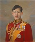 King Rama X, 2025, Oil on linen, 61 x 51 cm
