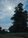 How do you remember things? (A park in Geneva), 2026, Oil on linen	, 80 x 60 cm