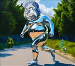 Lost, 2024, Oil on linen, 105 x 120 cm