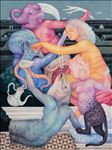 The Human Condition 1 บรรยากาศสภาวะชีวิต 1, 2026, Acrylic on linen	, 80 x 60 cm