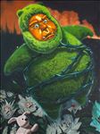 Moss man, 2026, Oil on linen	, 80 x 60 cm