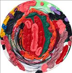 NO SIGNAL No.13, 2026, Oil on canvas, Diameter 100 cm NO SIGNAL No.13, 2026, Oil on canvas, Diameter 100 cm