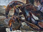 Folds of the Paper Dragon No.01, 2026, Oil on linen, 90 x 120 cm Folds of the Paper Dragon No.01, 2026, Oil on linen, 90 x 120 cm