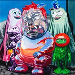 Big Family, 2025, Oil on linen, 150 x 150 cm