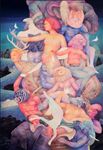 กองกรรม (Karmic Burden), 2026, Acrylic on Canvas, 200 x 130 cm กองกรรม (Karmic Burden), 2026, Acrylic on Canvas, 200 x 130 cm